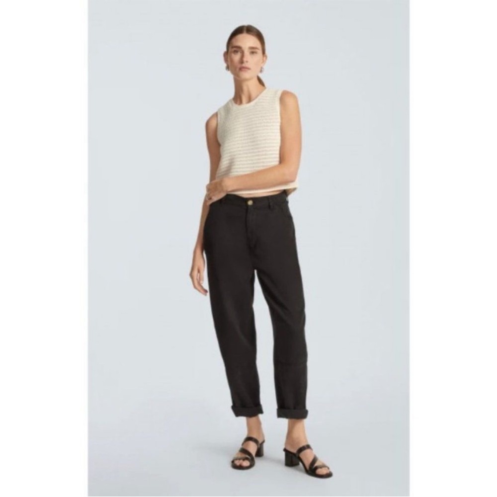 NWT Everlane The Tencel Relaxed Chino in Black Size 14 - Picture 11 of 13
